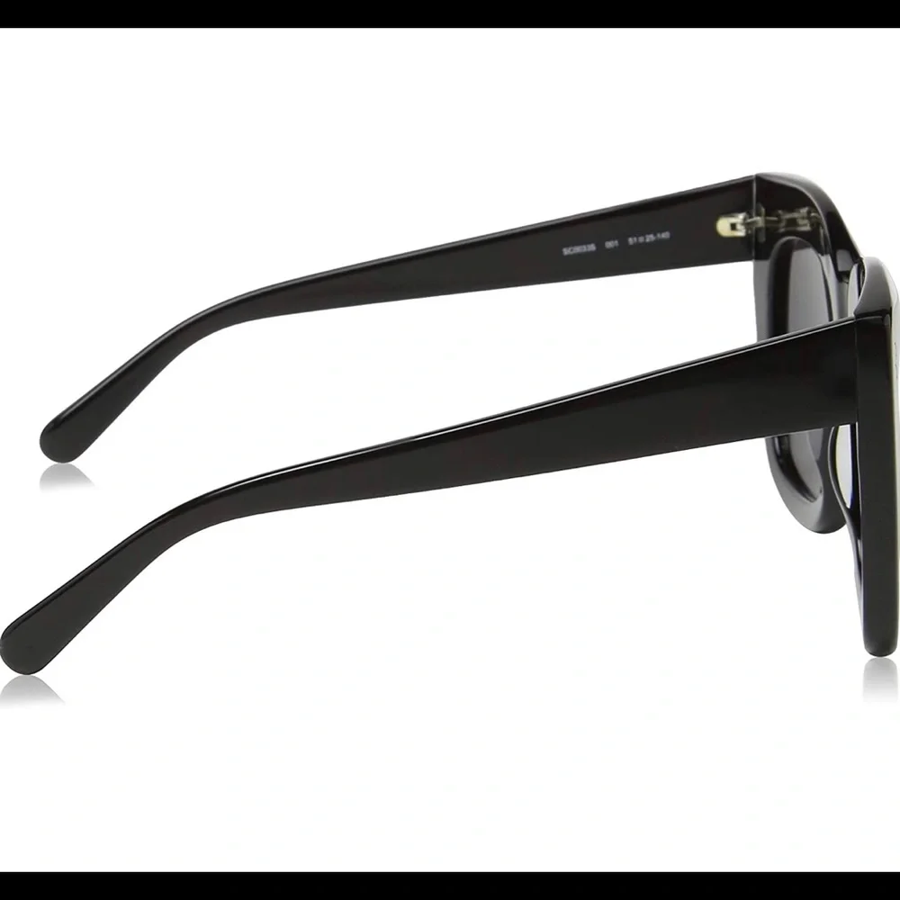 STELLA McCARTNEY SC 0033 S-001 BLACK SMOKE SUNGLASSES - Picture 4 of 12